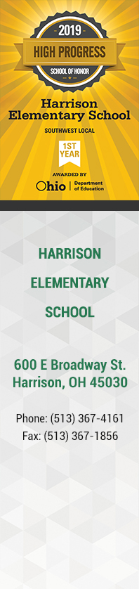 Harrison Elementary School - Yellow Badge