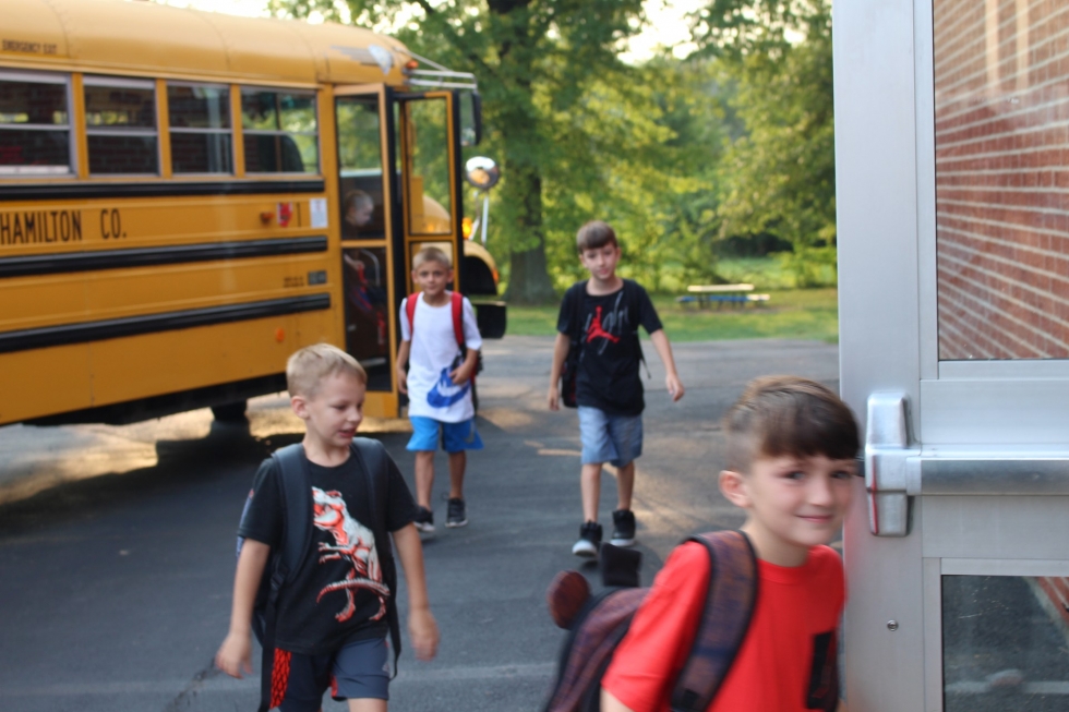 Kids Near Bus